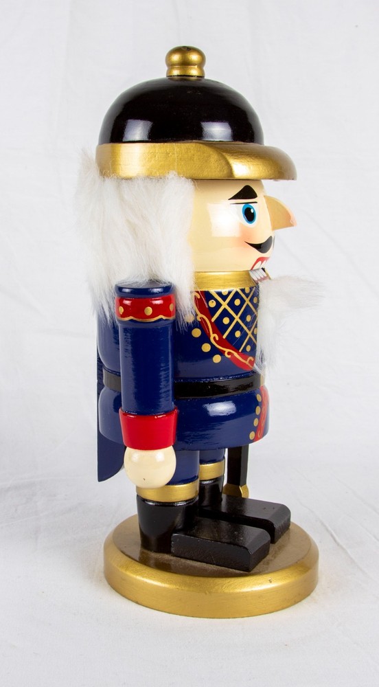 Nutcracker soldier, 10 1/2" tall, 4 1/2" base