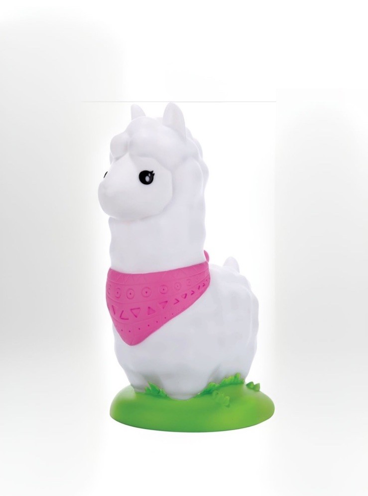 Llama Color Changing LED Night Light with Timer, Multicolor, 17.5cm