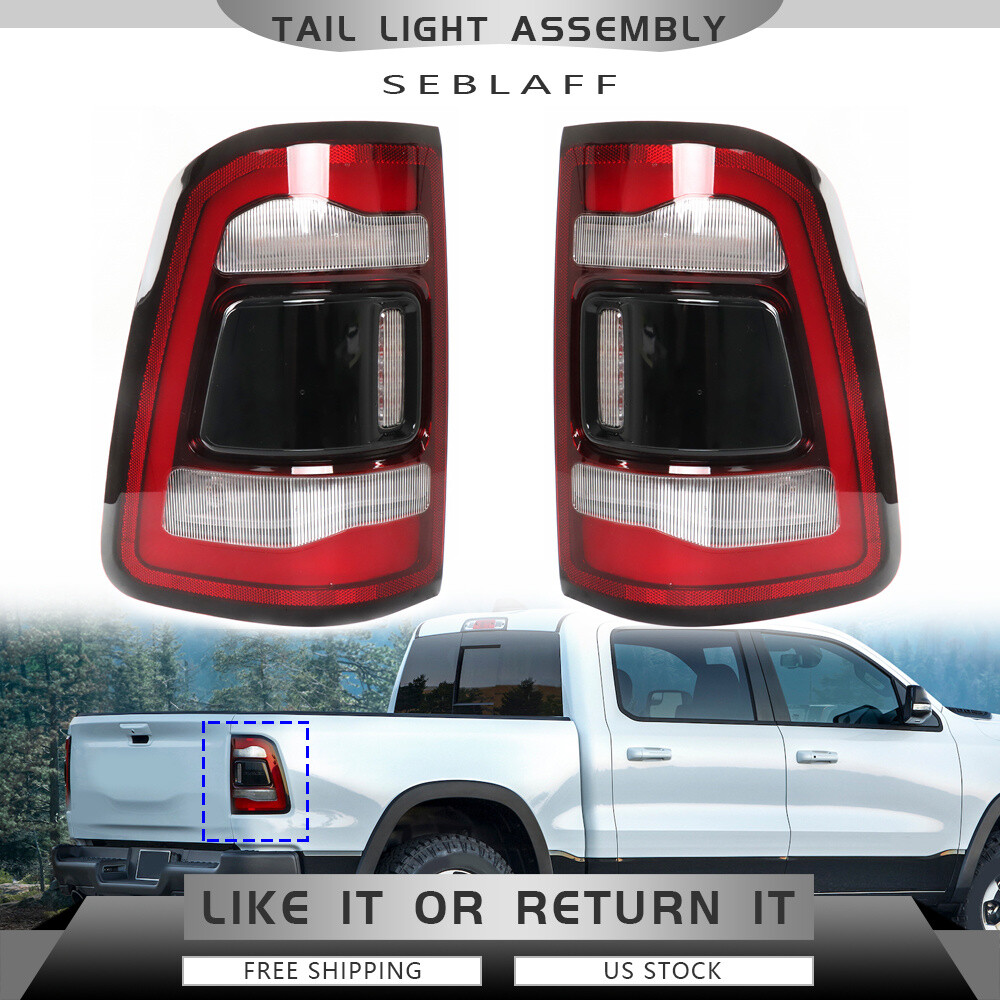 Tail Lights Brake Lamp Fit For Dodge Ram 1500 2019-2021 LED Rear Left+Right Side