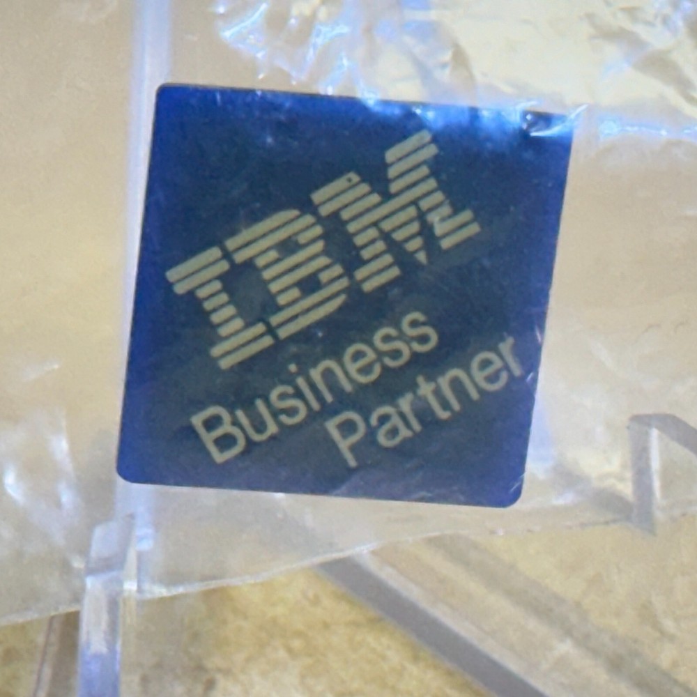 PIN __ Extremely Rare IBM BUSINESS PARTNER Pin _ Computer Era