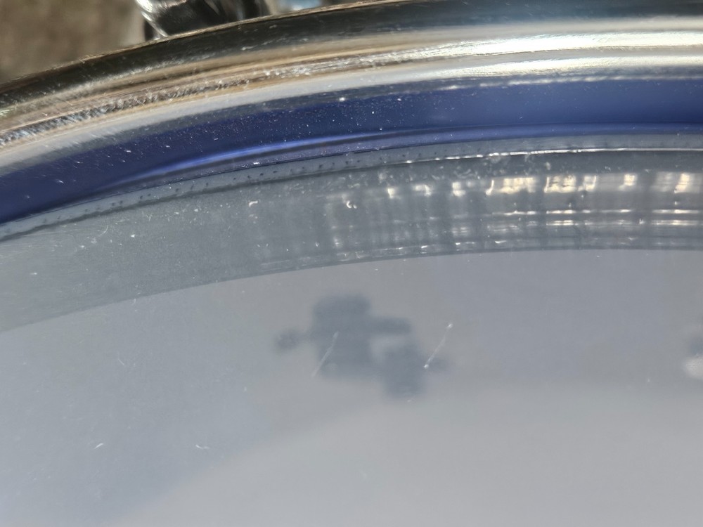 RL Drums Blue Acrylic snare drum