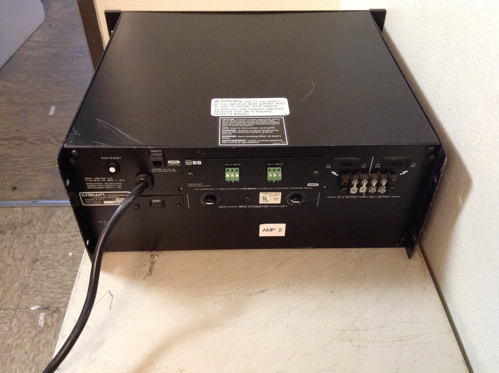 Crown Com-Tech 1610 2-Channel Power Amplifier