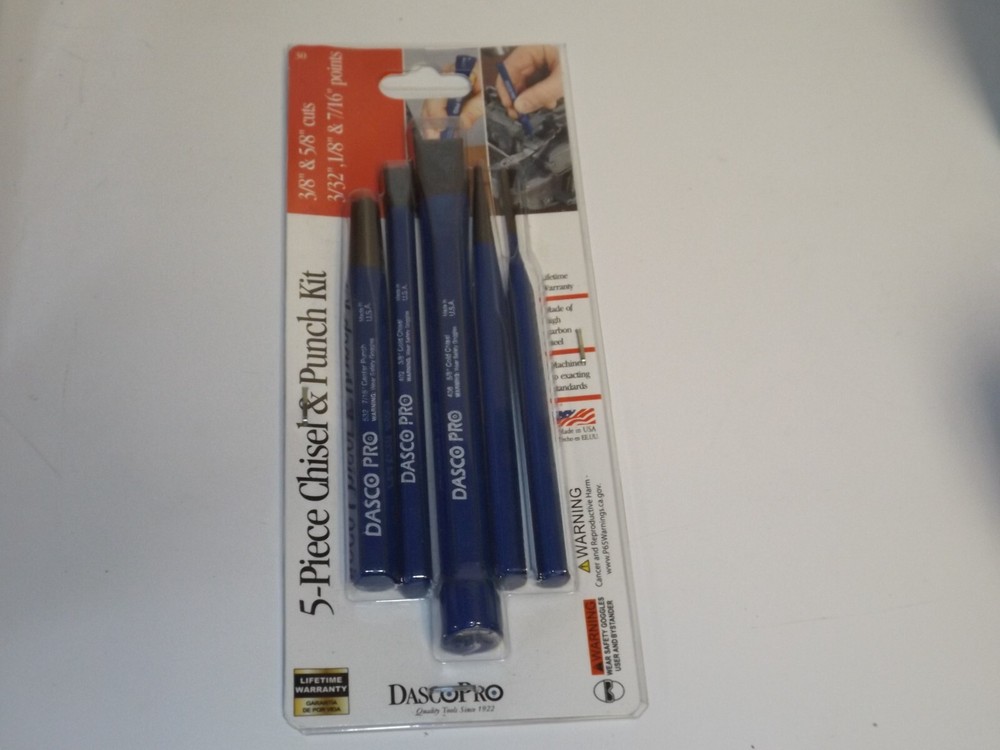 DASCOPRO 5 PIECE CHISEL & PUNCH KIT