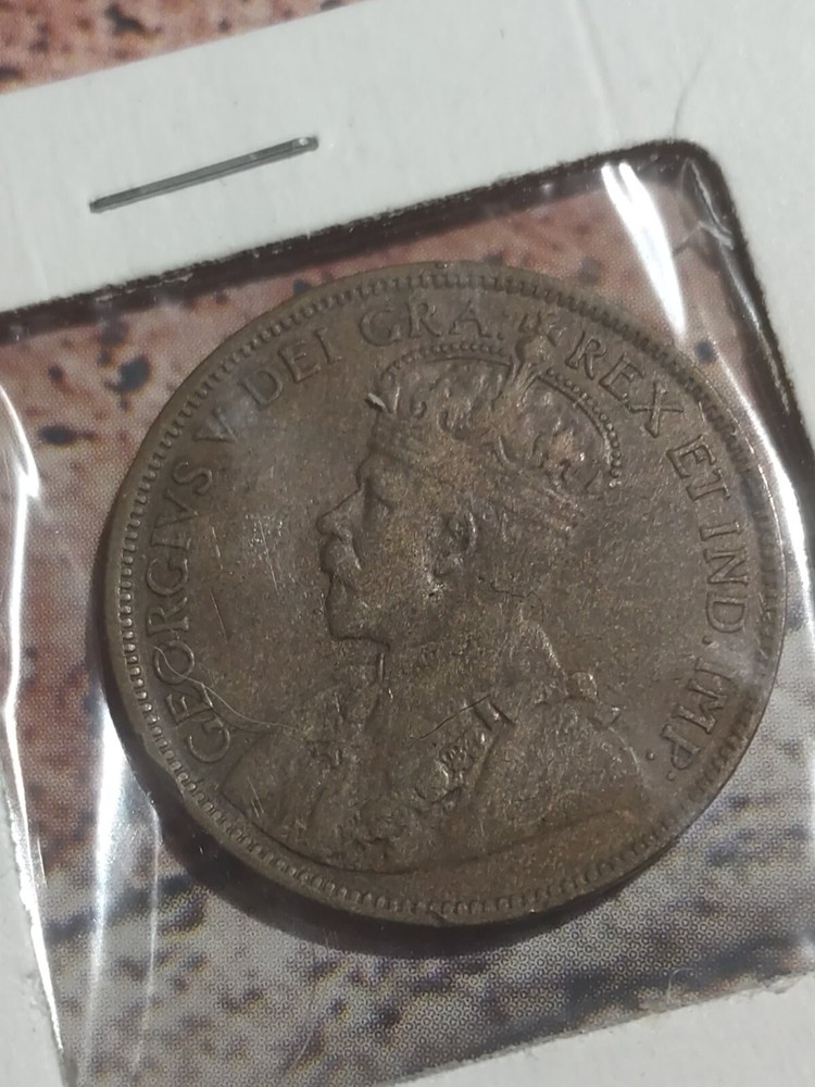 NEW FOUNDLAND Large Cent 1917 King George