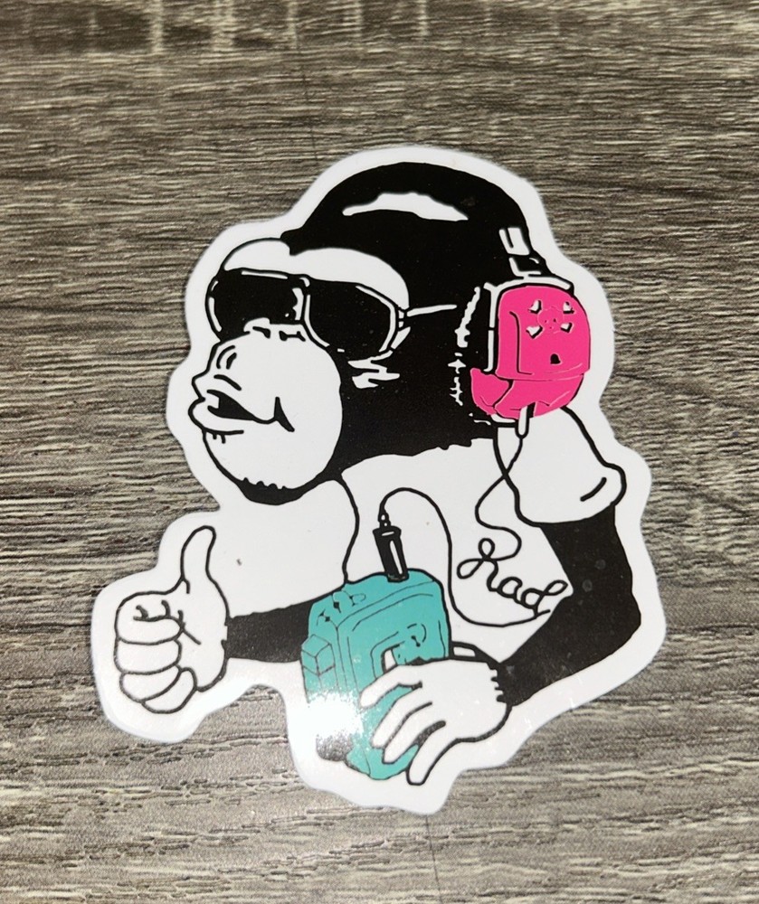 Laptop/Phone Sticker Gorilla