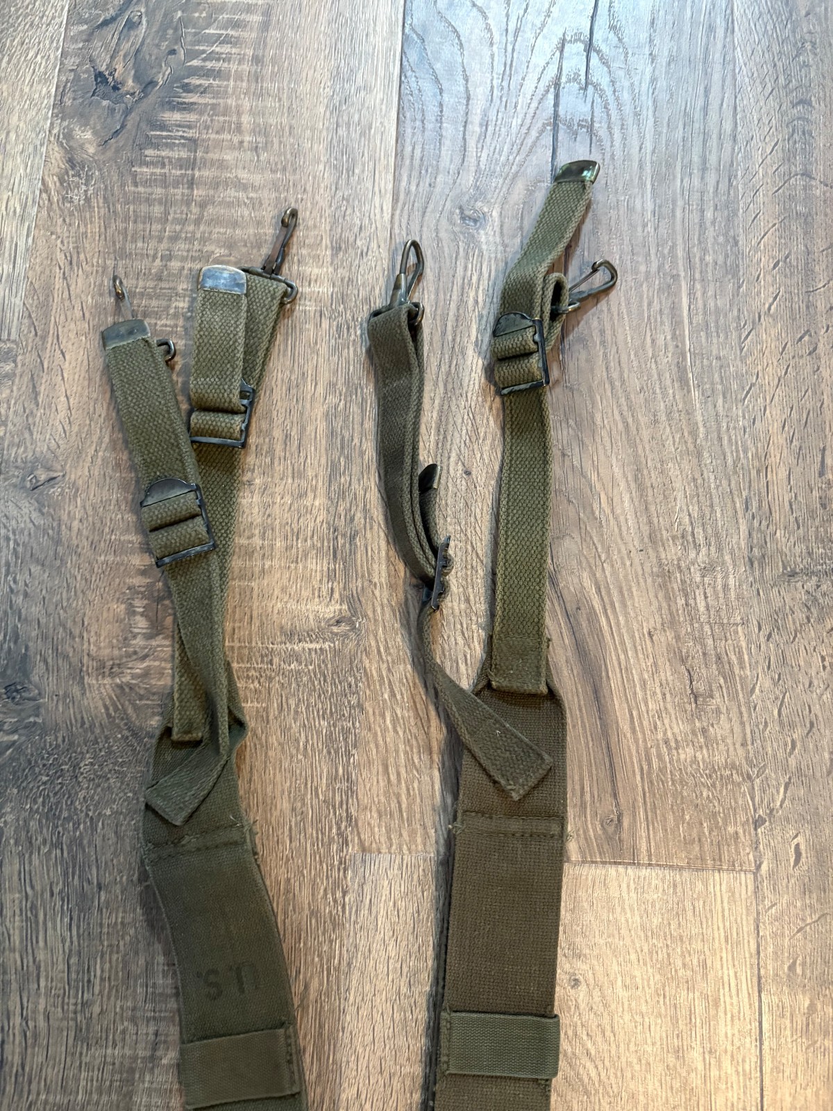 US Army M1945 Combat Field Pack Suspenders WWII