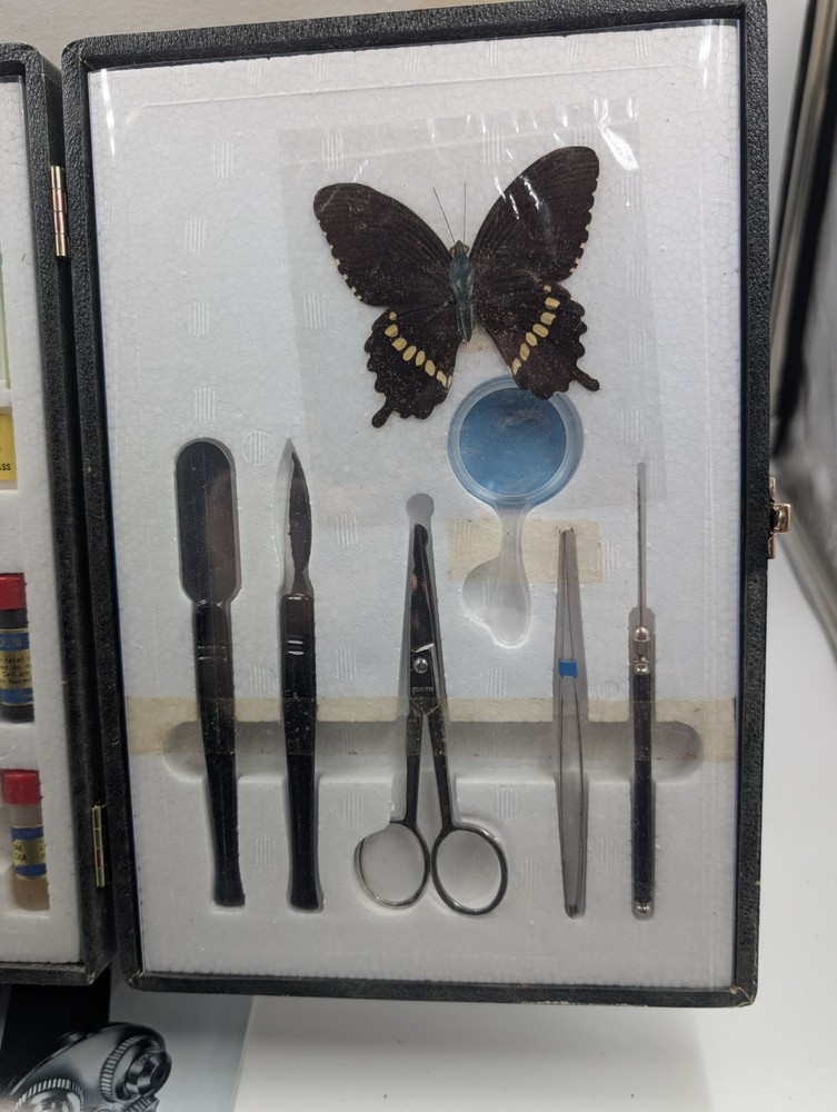 Vintage Monolux Microscope 900x With Case