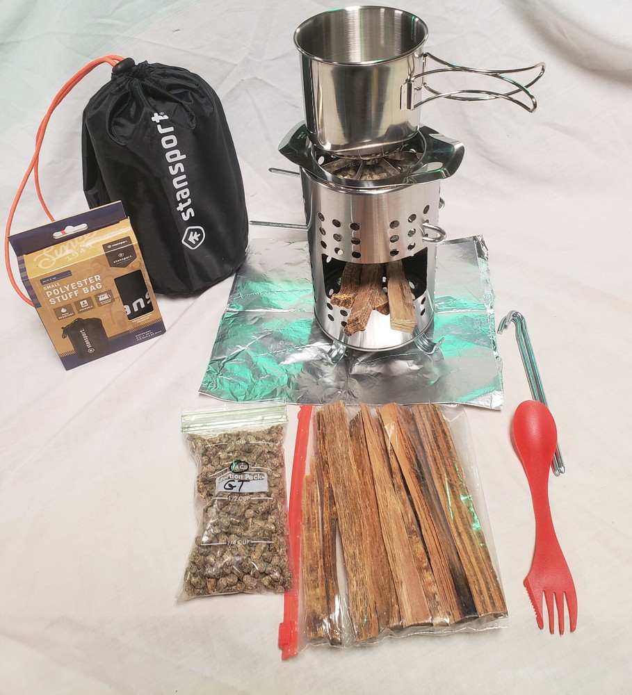 Bug Out Bag Hobo Stove Cooking Kit.