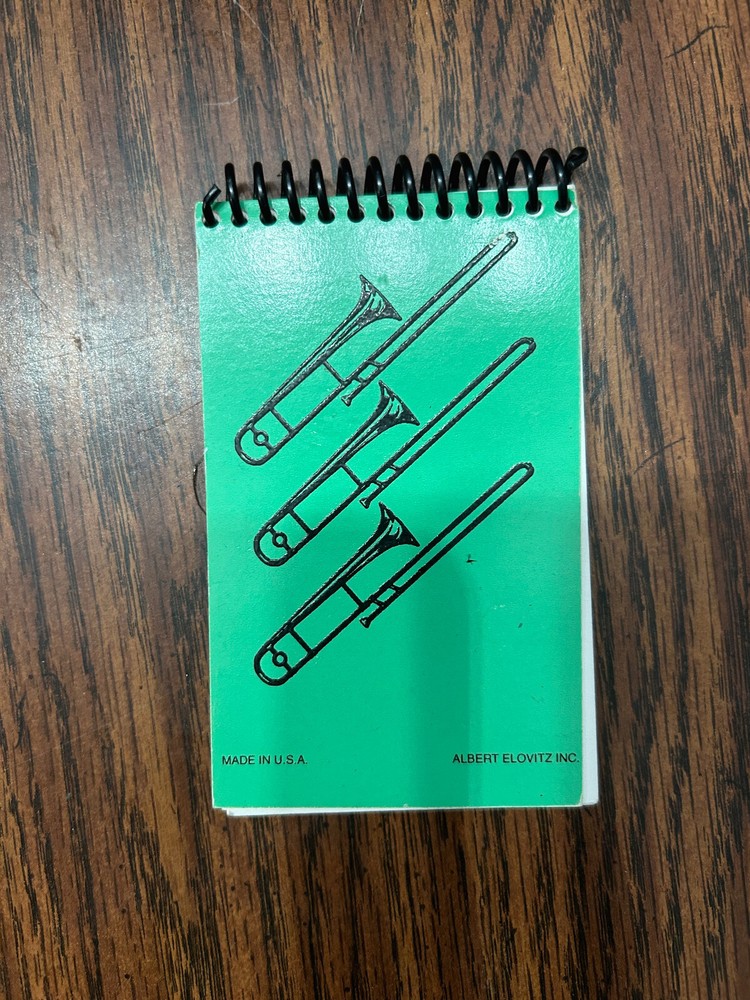 TROMBONE POCKET SIZE MEMO BOOK