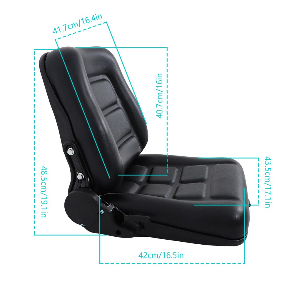 High Quality Universal Tractor Forklift Seat Adjustable Fold Down Forklift Seat