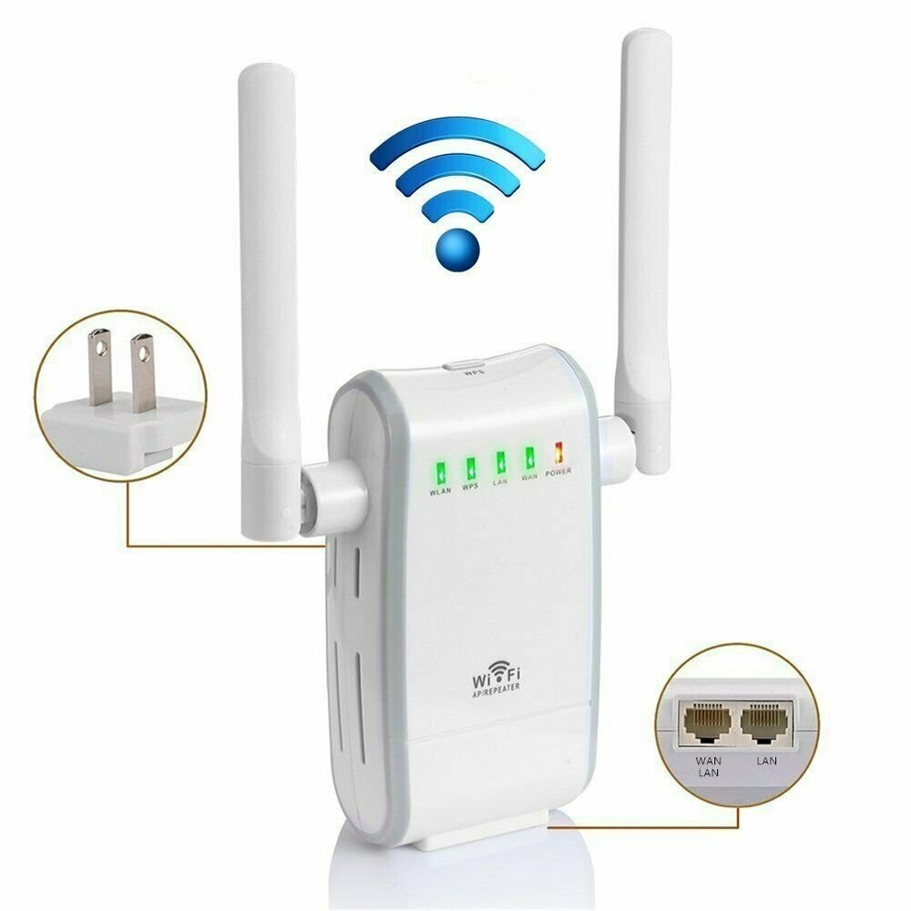 UNTESTED WiFi Router Range Extender Repeater Amplifier 300mbps 2.4G, NOB
