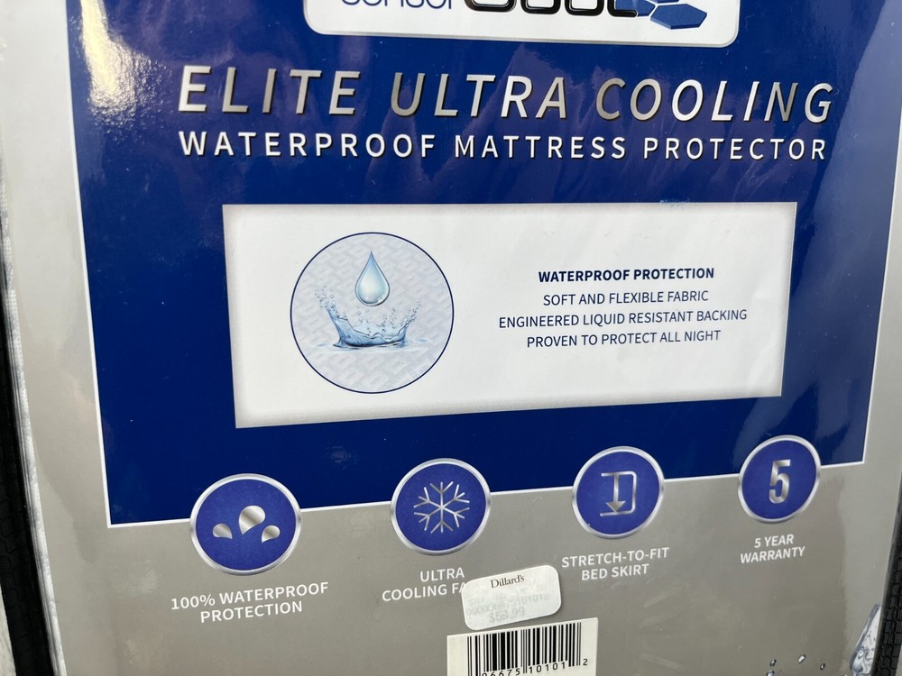 SensorPEDIC SensorCOOL Elite Ultra Cooling Waterproof Mattress Protector, Twin
