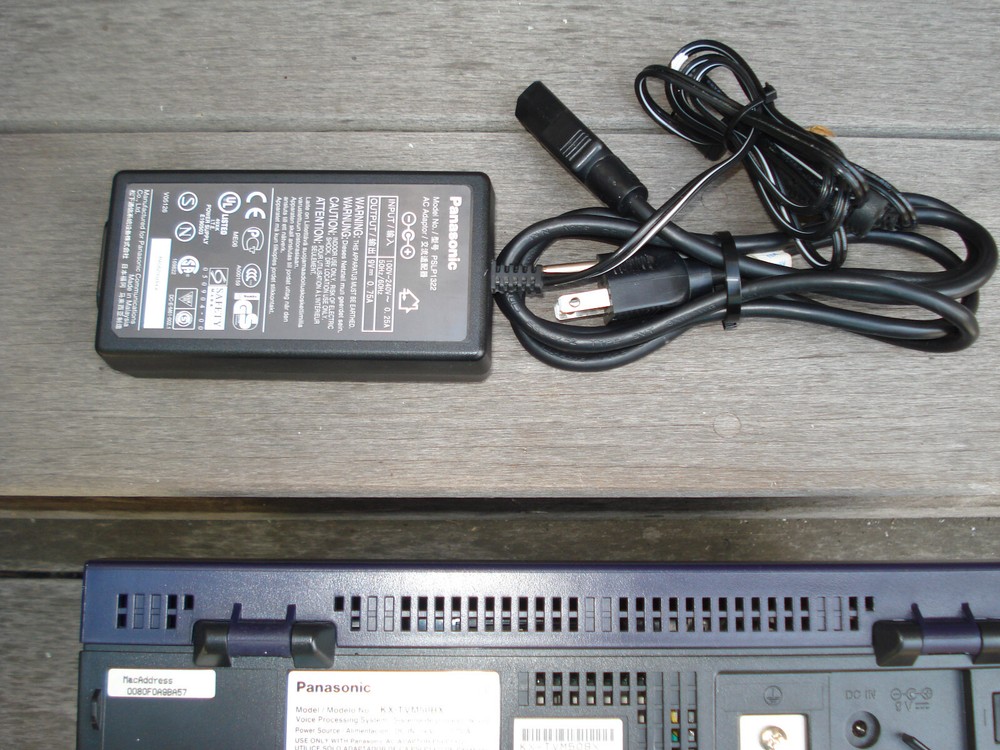 PANASONIC KX-TVM50BX VOICE PROCESSING SYSTEM & AC CONNECTOR ADAPTER