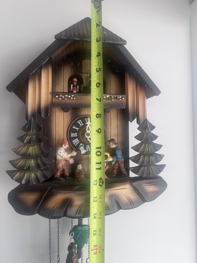 Wood Cutters Cuckoo Clock 1987