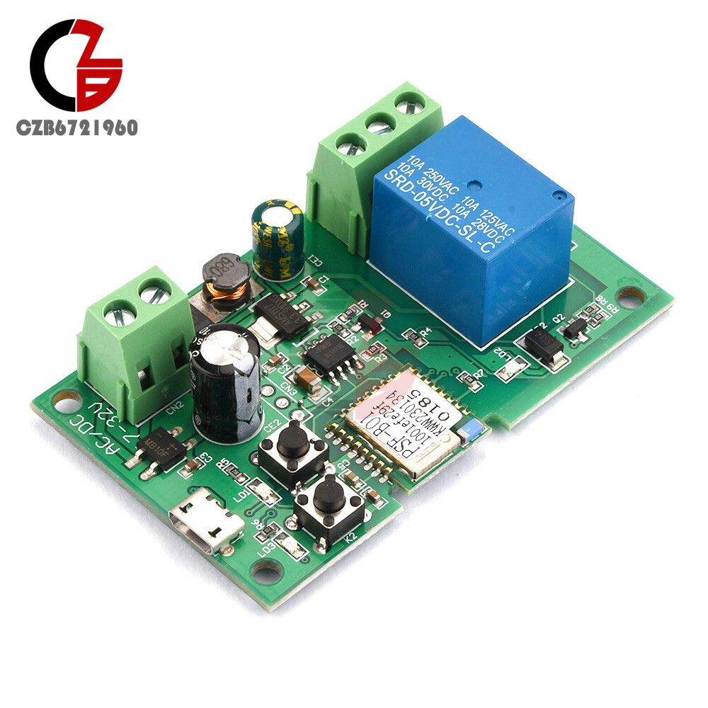 DC 5-12V Self-locking WiFi Wireless Smart Switch Home Relay Module