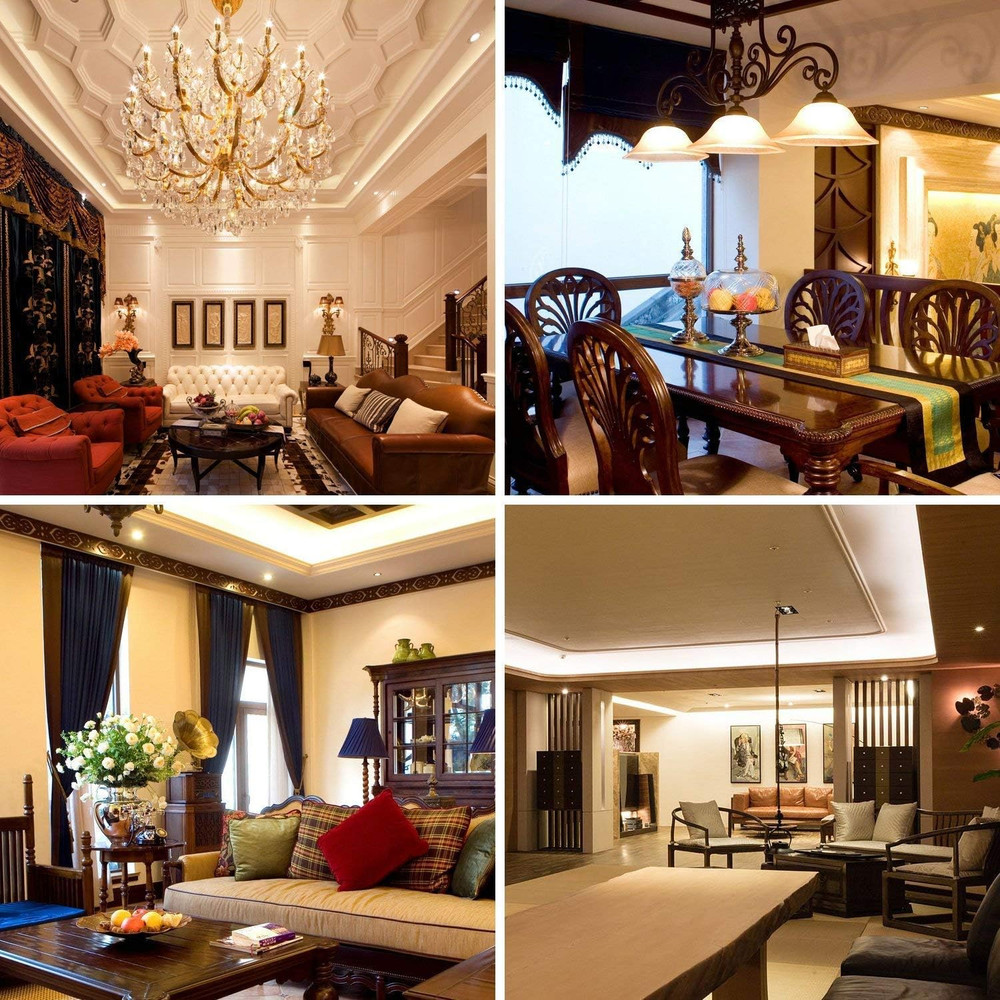 E12 LED Corn Bulbs 16W (4 Pack) 3000K Warm White 80 Leds 2835 SMD 1500LM 120W In