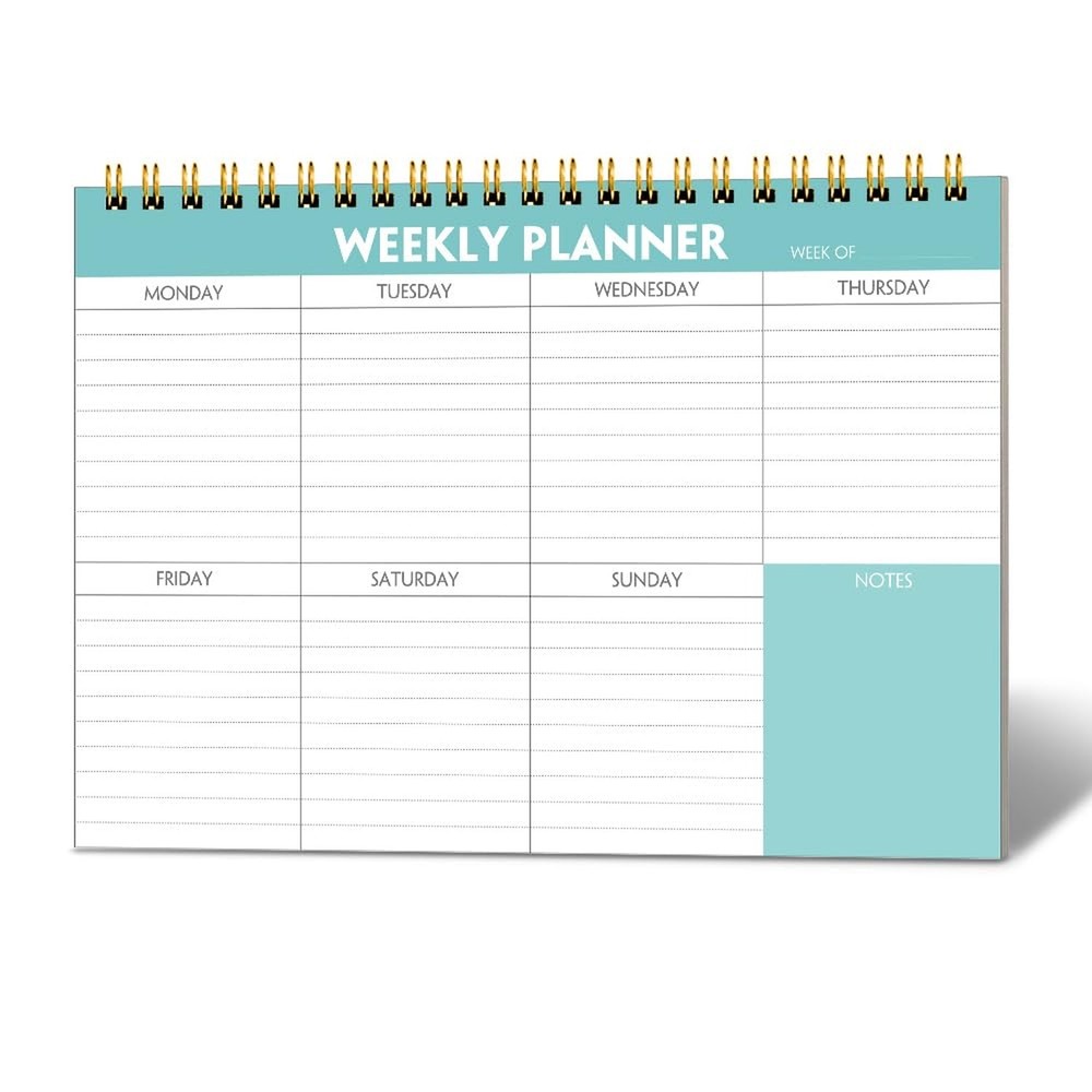 Weekly Planner Notepad - 7" x 10" Weekly Pad Organizers Habit Tracker Journal...