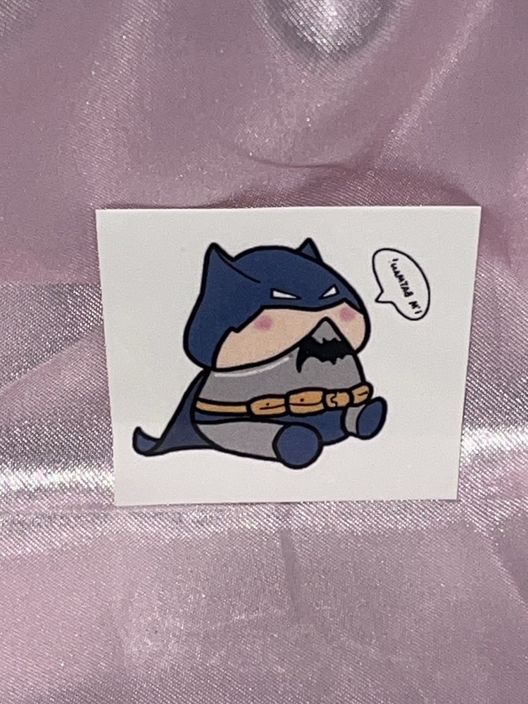 Chubby Batman D*ck DC - Small - Temporary Tattoo.