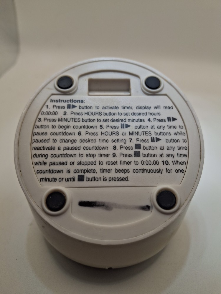 KitchenAid Digital Timer Cooks Series White Battery-- I2