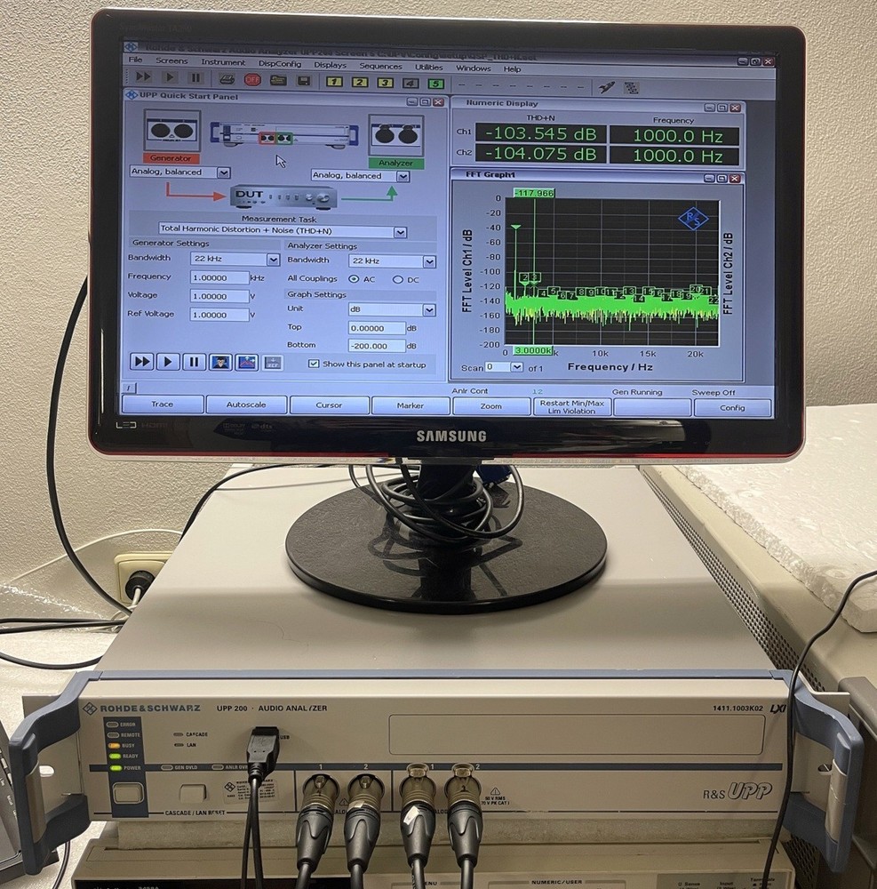 Rohde & Schwarz UPP200, audio analyzer
