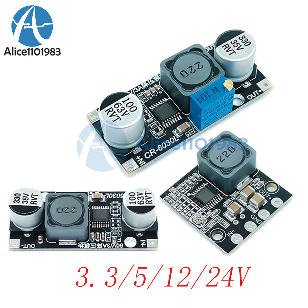 DC 2-60V to DC 2-34V Step Down Buck Voltage Regulator Power Adapter Converter