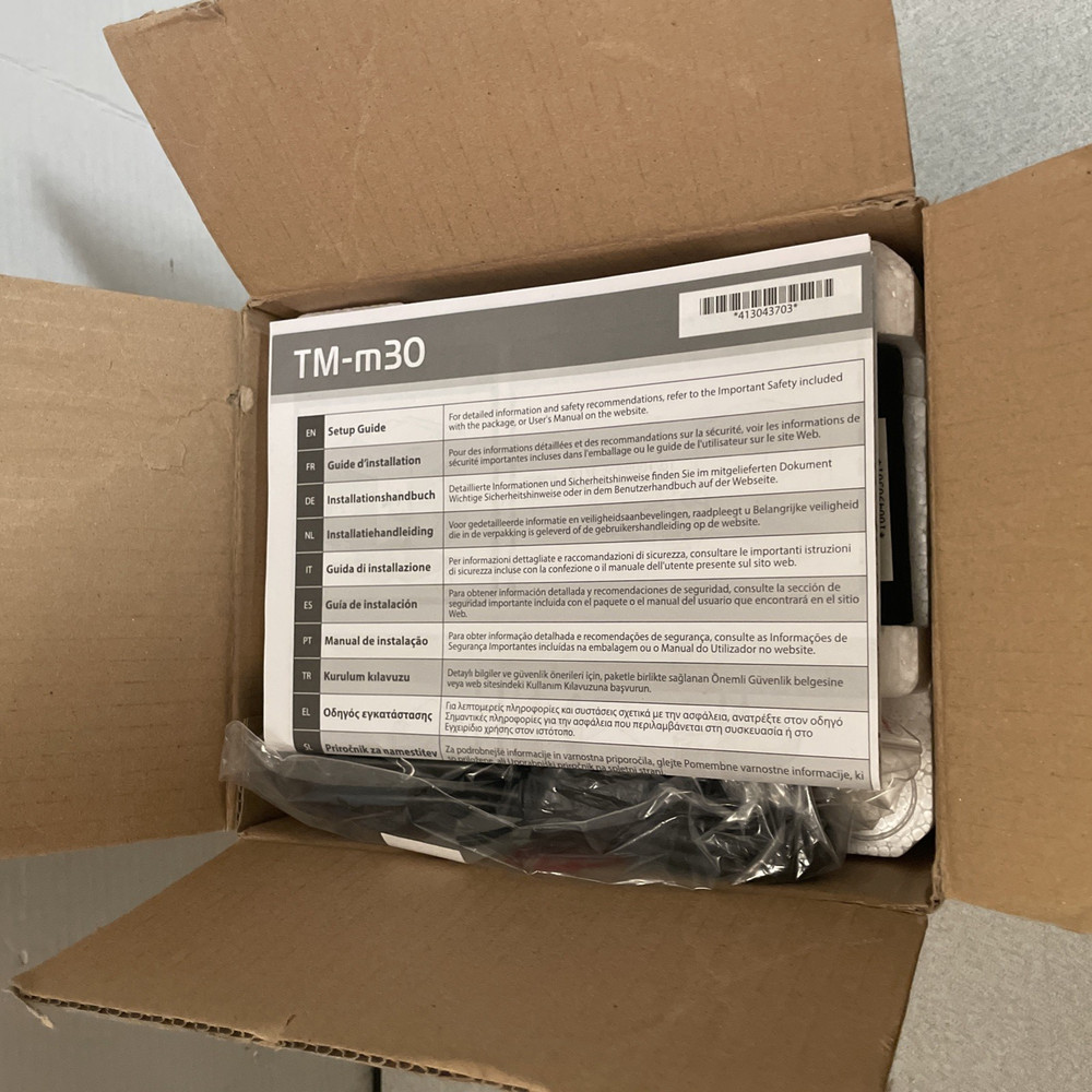 New Epson TM-M30 White Thermal Printer Ethernet-LAN/USB *No Bluetooth*