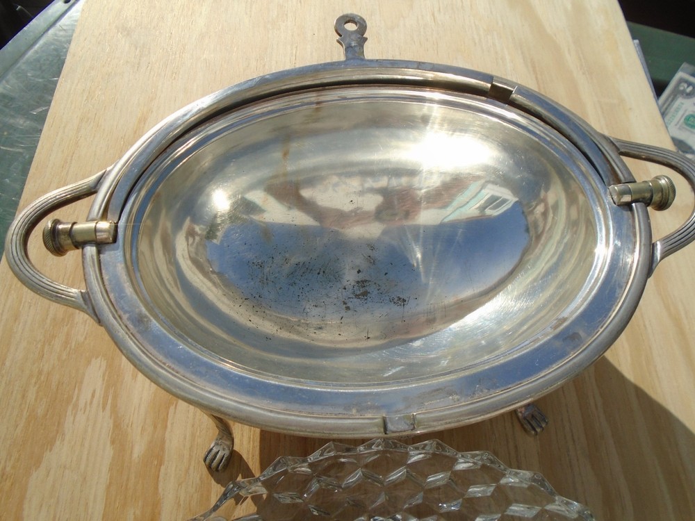 Breakfast Warmer Barrclouch Leeds Rolltop England Silverplate