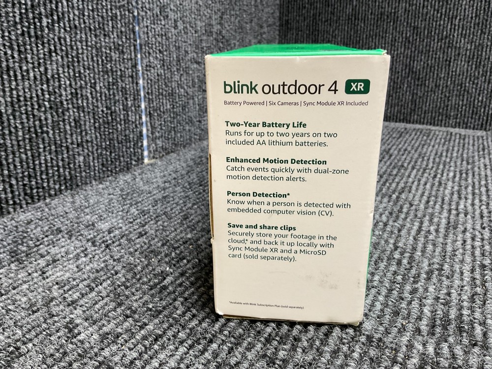 Blink Outdoor 4 XR Wireless Security Camera with Extended Range 6 Camera System