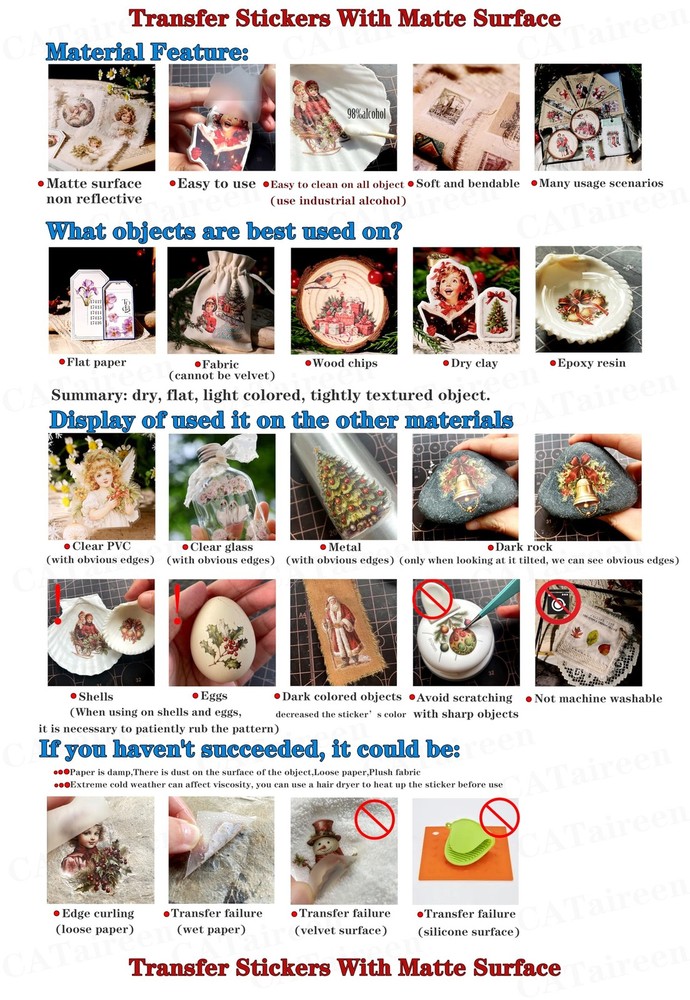 Spring Easter Crafts Rub On Transfers Sticker Larger 3 sheets, Multicolor