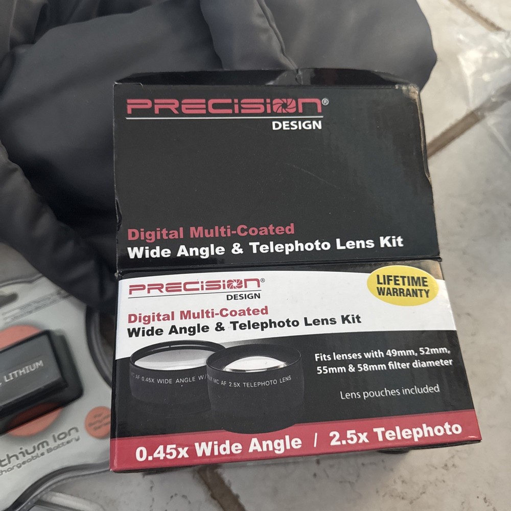 New and used camera accessories lot