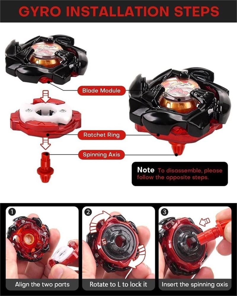 Left-Spin X Top with String Launcher Pack, Fun Battling Game, Attack Type X...