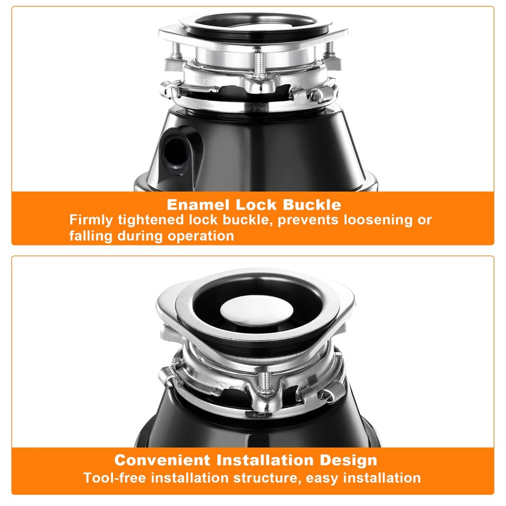 Continuous Feed Garbage Disposall 3/4hp Stainless Steel