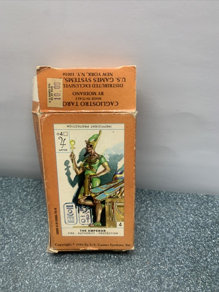 Cagliostro Tarot Deck Red back 1981, Complete