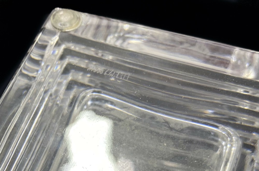 Tiffany & Co. Cut Glass Vase, Signed. Square Base.