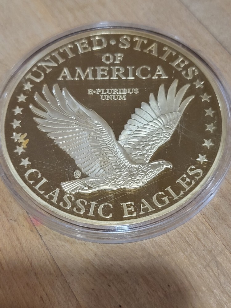 Indian Head Eagle 24k Plated