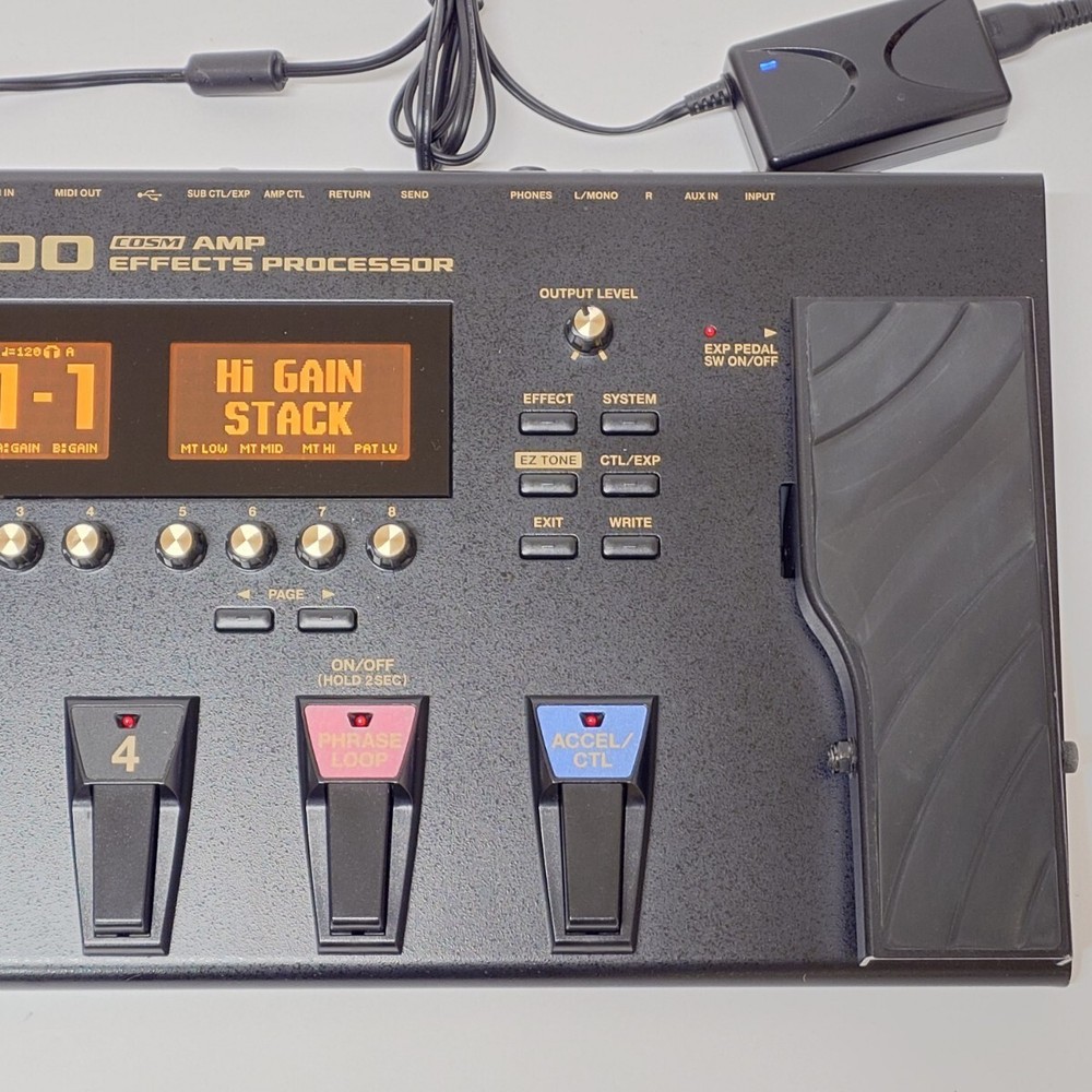 Boss GT-100 ver.2 Multi-Effects Processor Guitar Effect Pedal w/case, box Tested