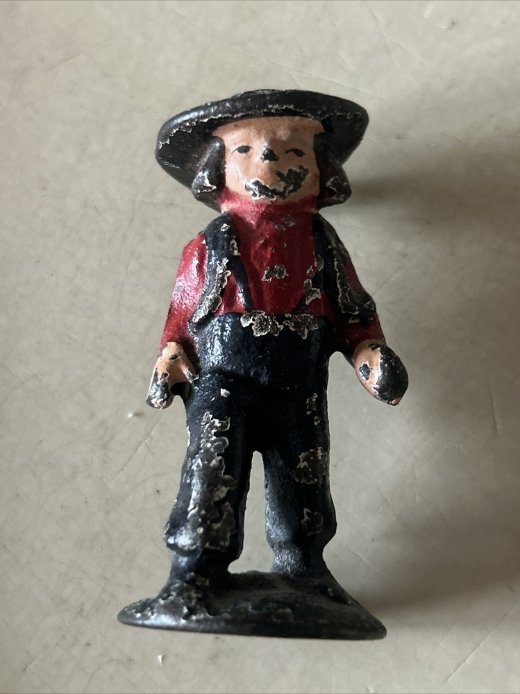 VINTAGE ~ Amish Boy - Cast Iron & Hand Painted