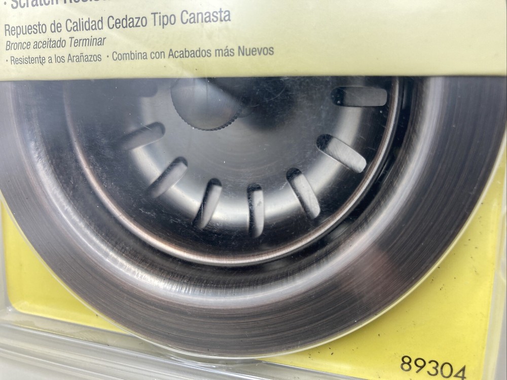 Danco 89304 Sink Strainer Assembly, Oil-Rubbed Bronze Scratch Resistant New