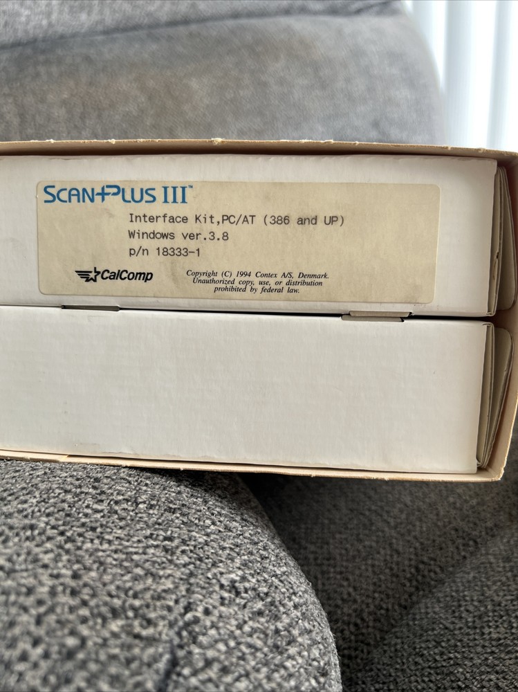 Vintage CalComp Scan Plus III Interface Kit PC/AT NIB 1/1 On eBay