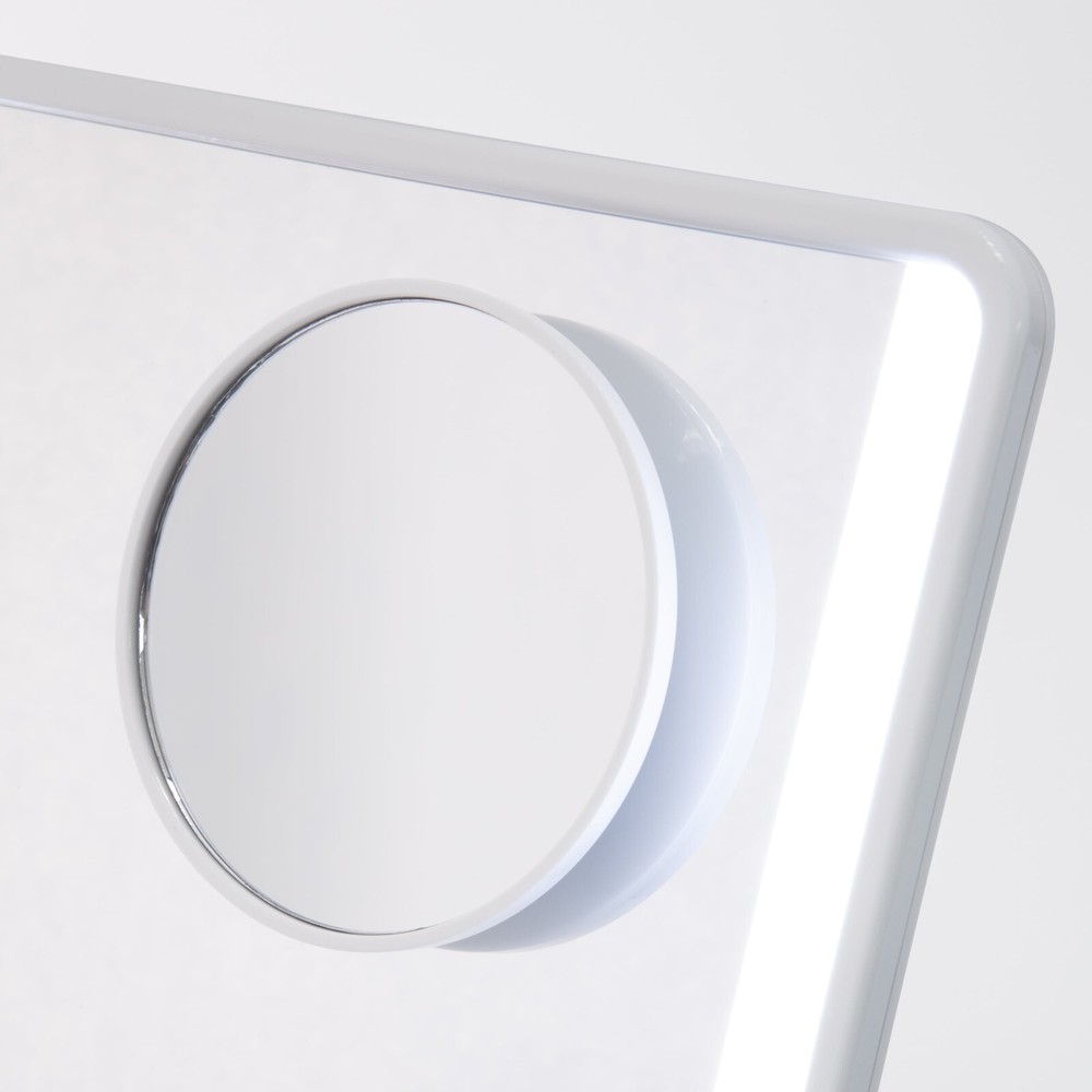 iHome Freestanding Mirror with Bluetooth Audio, LED Lighting, (Box Damaged)