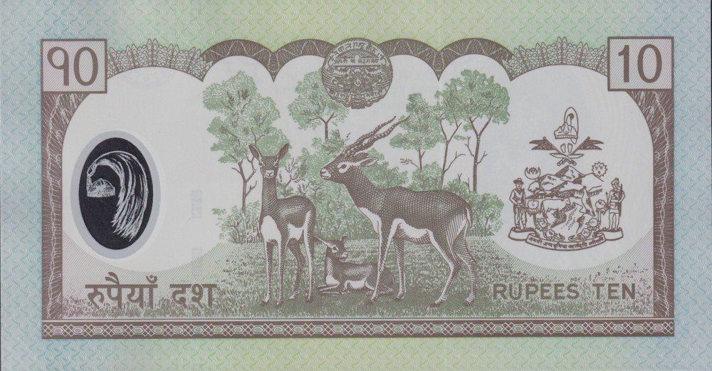 Nepal 10 Rupees ND 2005 P 54 Polymer UNC Replacement