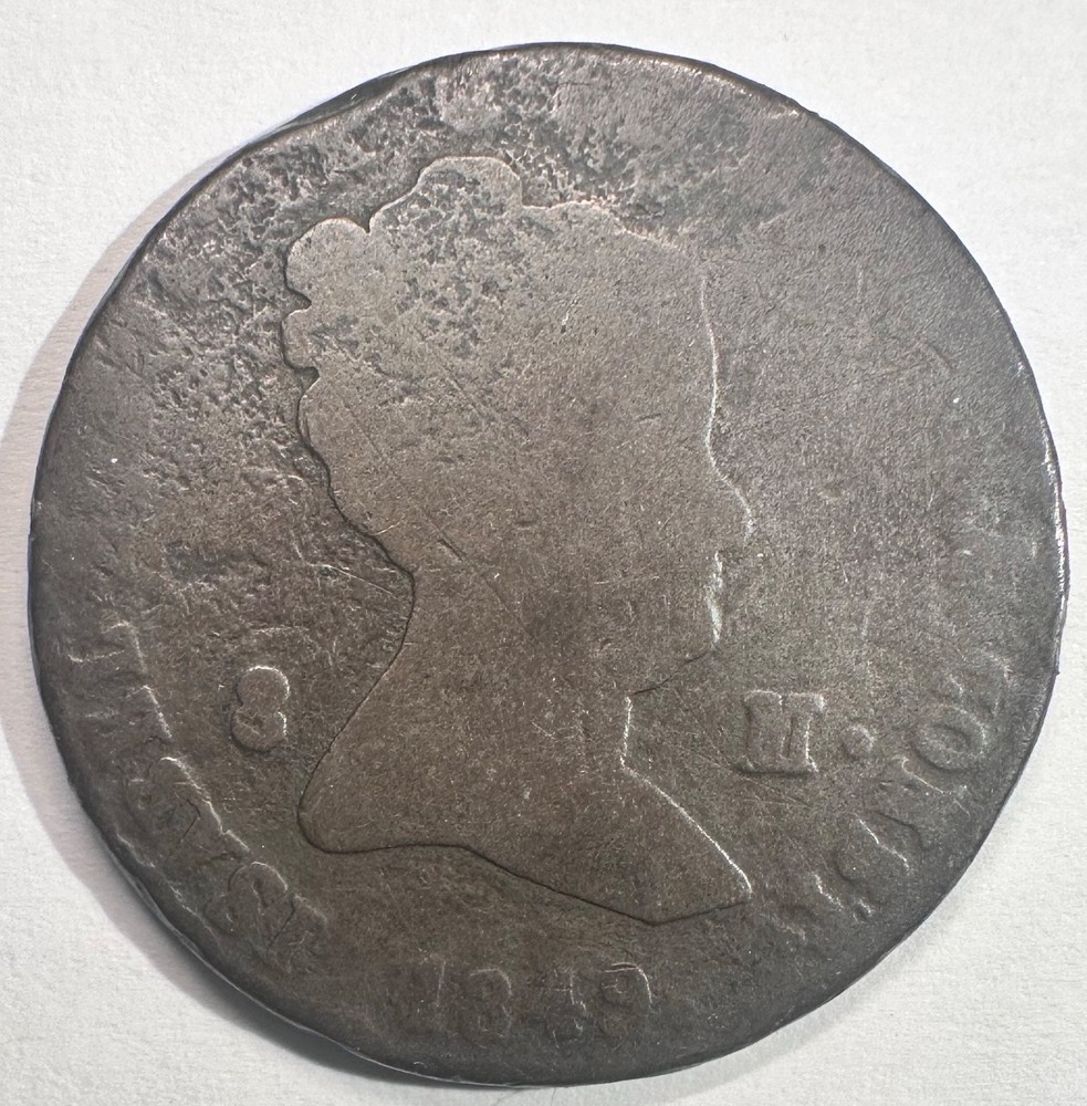 1849 Spain 8 Maravedis, Isabella II G