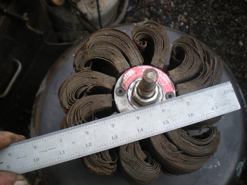 flap sander/ honer 6 in bore