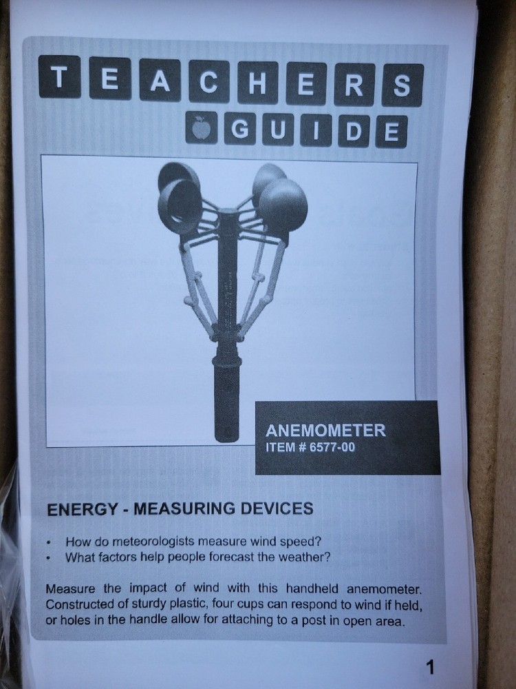 Shinco Analog Handheld Laboratory Anemometer Wind Measuring Tool Educational Use