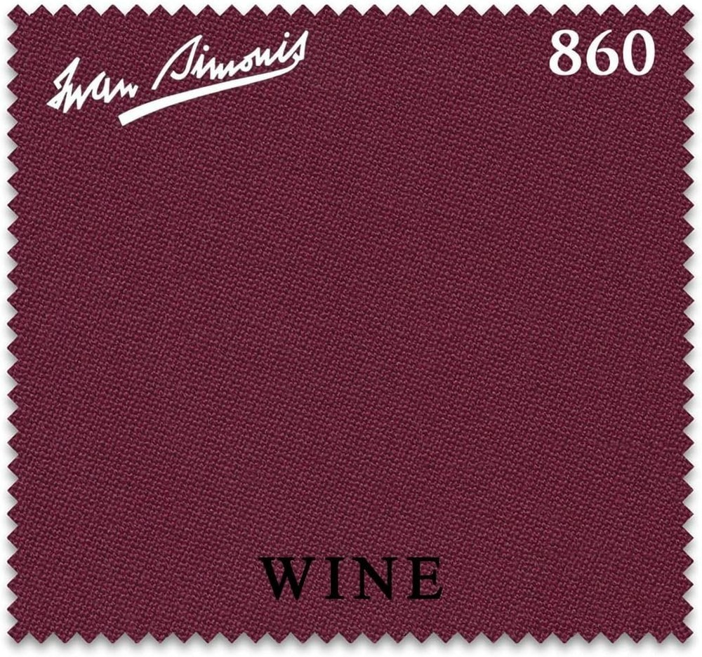 Simonis 860 Pool Table Cloth -Wine 8FT