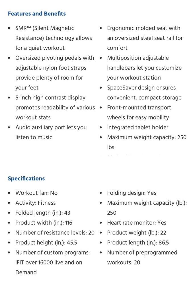 ProForm Pro R10, Exercise Rower with 10" Touchscreen and Space saver Design