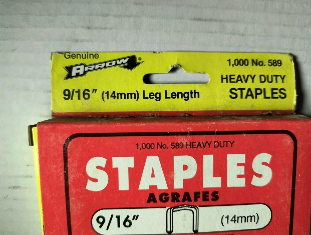 Arrow Staples #589 9/16" 14 mm Heavy Duty