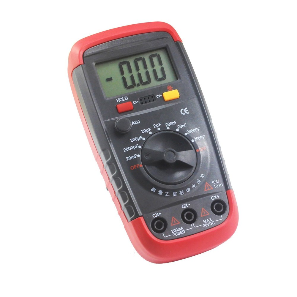 Digital Capacitance Meter LCD Backlight 1999 Count 0.1pF-20000uF Tester