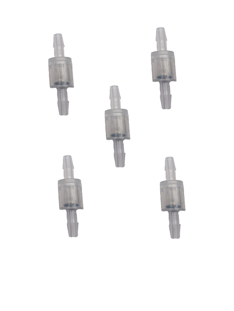 5pcs Check Valve 3/16" Plastic Barb Hose Inline Check Valve