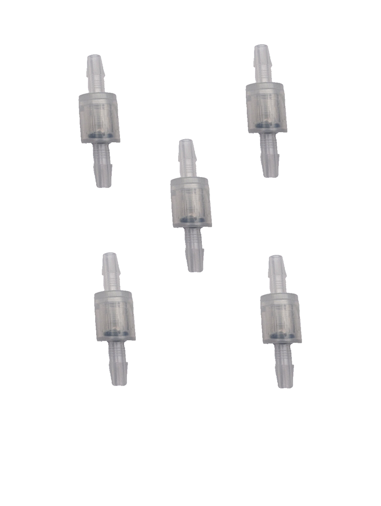 5pcs Check Valve 3/16" Plastic Barb Hose Inline Check Valve